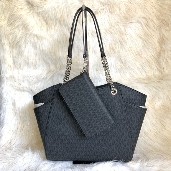 Michael Kors JETSET CHAIN SHOULDER BAG w/ WALLET - Picture 2 of 8